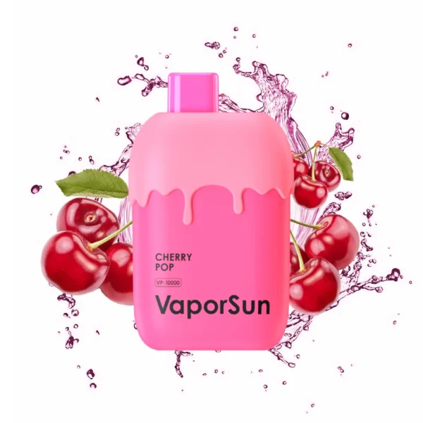 Vaporsun 10000 puffs (2% nicotine) Cherry Pop Fast vapes Delivery