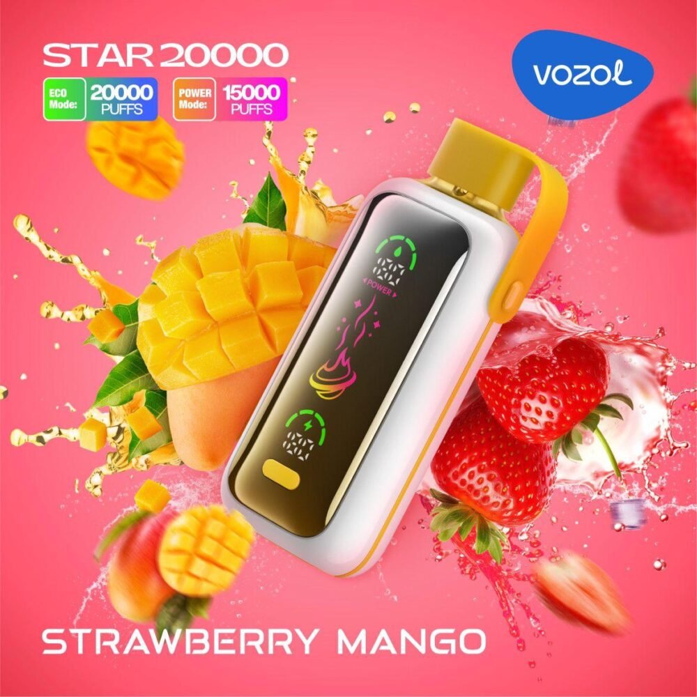 Vozol Star 20K Puffs  (5% nicotine) Strawberry Mango
