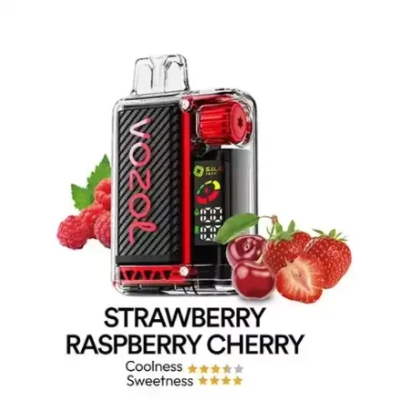 Vozol Vista 20000 puffs  (5% nicotine)  Strawberry Raspberry Cherry