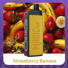 magic bar shisha 2%nic 20k puffs strawberry banana