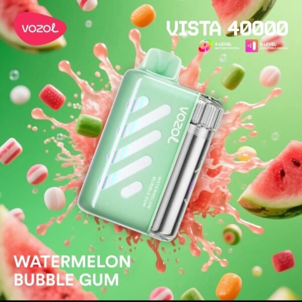 vozol vista watermelon bubble gum 40k